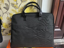 得力（deli）【超级爆款】事务包公文包商务休闲男女职业文件袋/涤纶手提包/文件包/资料袋电脑包 黑色 实拍图