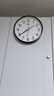 康巴丝（Compas）挂钟客厅 静音走时简约石英钟表挂墙时钟 c2855 黑色 26cm直径 实拍图