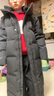 鸭鸭（YAYA）王一博同款冰壳系列户外极寒羽绒服男士新款长款情侣加厚女外套 青光黑色 M /170(建议115-135斤) 实拍图