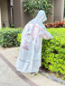 牧萌（moremerry）儿童雨衣男女童学生上学带书包位雨披 淘气熊 2XL  实拍图