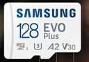 三星（SAMSUNG）128GB TF(MicroSD)存储卡 EVO白卡 U3A2V30 手机平板switch游戏机内存卡 支持4K视频 读160MB/s 实拍图