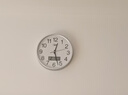 康巴丝（Compas）挂钟简约钟表创意客厅办公2025款石英钟挂墙卧室日历时钟 3221B银色（日历款） 12英寸 （直径30厘米） 实拍图