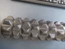 朗威泡沫轴狼牙棒肌肉放松滚轴按摩男士按摩棒实心瑜伽柱拉伸瑜伽器材 【实心】狼牙款-赫本黑-痛感强烈 45cm 实拍图