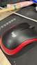 罗技（Logitech）M185鼠标 无线鼠标 办公鼠标 对称鼠标 黑色红边 带无线2.4G接收器 实拍图