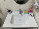 波彼（BOBI）台盆陶瓷一体盆洗手盆单盆阳台浴室柜卫生间半嵌入洗脸面盆池定制 【70*48CM】盆+弹跳下水+防臭管 实拍图