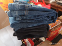 GXG男装 经典水洗直筒牛仔裤男长裤2023年冬季 深蓝色0 180/XL  实拍图