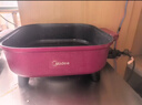 美的（Midea）电火锅 电炒锅 电煮锅 电锅一体多功能锅 家用6.5L大容量多用途锅烤肉涮火锅锅具火锅专用锅 6.5L 【1800W猛火速沸】HGE3030T03 实拍图