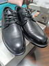 红蜻蜓男鞋系带商务鞋新款英伦男士皮鞋正装鞋男帮牛皮德比鞋WTA43334 黑色经典款 41 实拍图