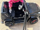 福儿宝奔驰授权大G儿童电动车玩具车可坐人四轮带遥控越野小孩宝宝送礼 四驱黑+减震器+后备箱+高低门+皮座 实拍图