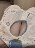 贝肽斯婴儿口水巾宝宝围嘴导湿速干纯棉a类儿童防水围兜山竹3条 28*26cm 实拍图