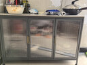 帅仕（shuaishi）厨房置物架落地岩板餐边收纳柜橱柜微波炉烤箱锅具储物架碗柜用具 【免钉安装】灰3层120长45深-可调高丨特厚强承重 实拍图