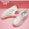 唐狮（TonLion）女鞋秋冬季厚底老爹鞋女士韩版鞋子女学生运动小白鞋 实拍图