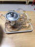 瓷牌茗茶具（cipaiming teaset） 透明玻璃茶具整套套装家用功夫茶壶茶杯会客泡茶器 透明八骏壶4个把杯+小四方盘 实拍图