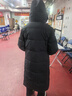 鸭鸭（YAYA）王一博同款冰壳系列2.0羽绒服女过膝长款冬新款极寒加厚加长外套 青光黑 M 实拍图