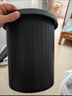 五月花压圈垃圾桶直投11L大容量黑色加厚桶身家用厨房厕所办公宿舍纸篓 实拍图