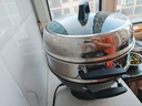 康巴赫铸铁电炒锅8-12人炖蒸煮一体多功能锅家用炒菜电炒锅涮烤电煮锅电火锅大容量电热锅38cm 实拍图