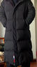 京东京造【高充绒312G】90绒羽绒服男冬季男女长款加厚保暖外套黑XXL 实拍图