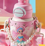 杯具熊（BEDDYBEAR）开口笑双饮盖儿童保温杯带吸管水杯316钢大容量保温壶600ML美人鱼 实拍图