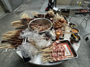 游牧御品 大漠烧烤食材4-6人份222串净肉4斤10种烤串牛羊肉串鸡翅鱿鱼牛肚 实拍图