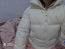 森马（Semir）羽绒服女冬90绒子短款三防花苞帽25高蓬防风连帽外套109725113028 实拍图