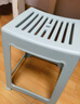 禧天龙塑料凳子家用休闲椅子加厚防滑凳板凳方凳换鞋凳故宫红D-2022 实拍图