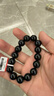 石玥珠宝精品14mm黑玛瑙手串本命年转运珠手链男女士款 水晶玛瑙 实拍图