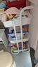 美厨（MAXCOOK）厨房置物架 落地三层收纳储物架橱柜网篮层架手推车可移动MCWA982 实拍图