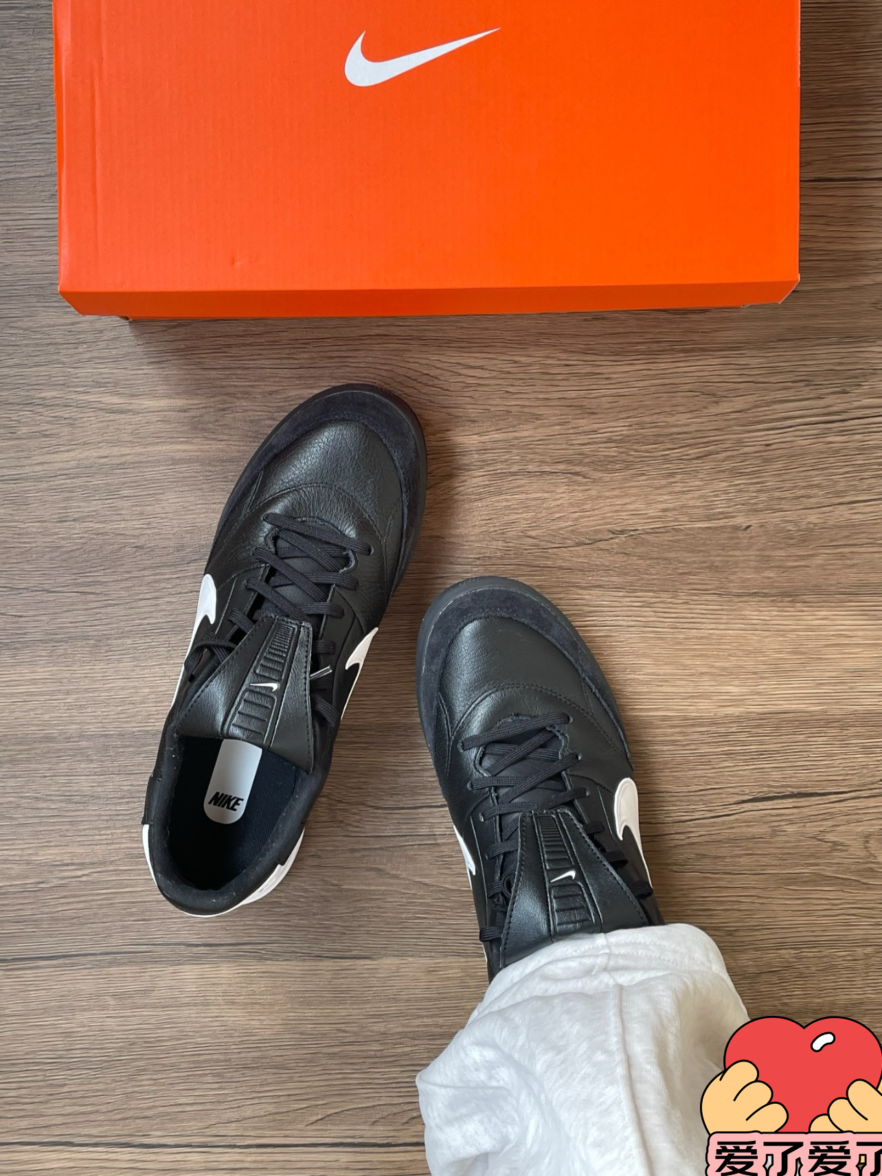耐克（NIKE）男子足球鞋传奇PREMIER 3 TF碎钉运动鞋 HM0283-001 黑 42 实拍图