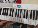特伦斯折叠钢琴88键便携式电钢琴成人儿童电子琴重力度键盘V30pro钢琴 时尚白+专用琴包 实拍图