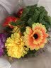 永寿祥清明扫墓祭祀用品全套墓地墓碑高档仿真假花拉花绢花圈插花葫芦苹果绸子大红花上坟拜祭挂花殡葬用品 【拉花】4色各1条 实拍图