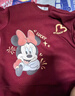 迪士尼（Disney）童装本命年儿童冬装套装2026新款男童拜年服女童红色新年加绒卫衣 实拍图