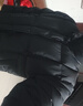 太平鸟男装羽绒服【余三火同款】轻暖连帽短款冬宽松面包服 黑色 L  实拍图