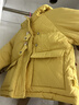 嘟嘟家儿童棉服防风秋冬男童加厚外套女童棉袄连帽保暖宝宝衣服冬季童装 黄色 100 实拍图