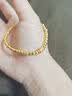 中国黄金（CHINA GOLD）黄金手链女款轻奢百搭足金小蛮腰手串七夕情人节礼物送女友老婆 【今/次日达】小蛮腰手链  约1.5g 实拍图