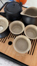 京东京造 茶具整套 功夫茶具陶瓷套装茶壶茶杯茶盘【黑陶提梁壶】 12件套  实拍图