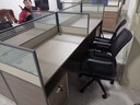 晟晏办公家具简约现代职员屏风工位办公桌椅组合一字单人位【不含柜】 实拍图