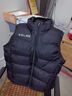 卡尔美（KELME）秋冬运动棉衣男足球训练棉马甲休闲保暖防寒背心棉服棉袄 黑色 L 实拍图