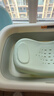 可优比（KUB）婴儿洗澡躺托宝宝洗屁屁神器折叠浴盆洗澡座椅洗屁股架 0-1岁 实拍图