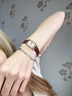 BJYL刻字四叶草手链女士学生手环38女神轻奢高级感闺蜜生日礼物送女友 白色款 实拍图