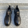 奥康（Aokang）休闲皮鞋男英伦商务大头鞋2025冬季新款低帮马丁靴男黑色厚底男鞋 黑色 41 实拍图