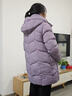 坦博尔羽绒服女中长款带帽宽松舒适保暖妈妈款外套510560D 颜锡蓝 170  实拍图