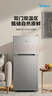 美的（Midea）112L两门小冰箱灰色双温小冰箱迷你家用宿舍租房灵活摆放节能低音深冷速冻 BCD-112CM 实拍图