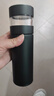 富光拾喜（FUGURNG BESTJOY）保温杯男316不锈钢水杯茶水分离杯泡茶杯子车载带滤网商务黑420ml 实拍图