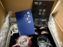 古悦堂 宜兴紫砂壶纯全手工名家家用紫泥刻绘石瓢壶茶壶茶具套装 刻绘一壶六杯 200ml 实拍图