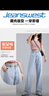 真维斯（Jeanswest）牛仔裤女2025秋季高腰阔腿裤垂感时尚宽松女士长裤子女浅蓝色M 实拍图