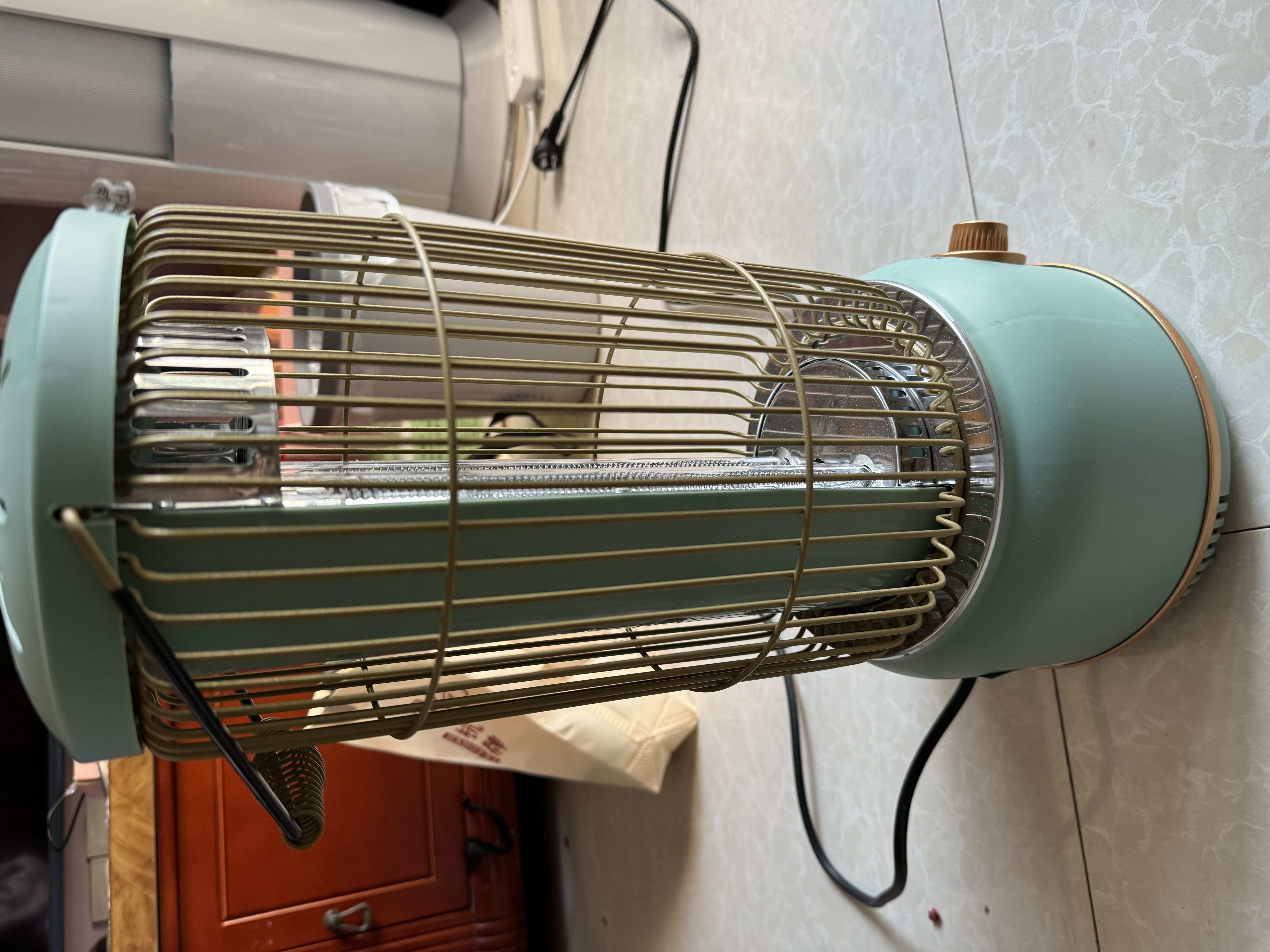 艾美特（AIRMATE）【立体取暖】取暖器/电暖器/小太阳/复古马灯/鸟笼子电暖气 家用轻音节能速热远红外烤火炉  实拍图