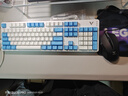 雷柏（Rapoo） V500PRO白蓝升级款 104键有线背光机械键盘 PBT双色键帽电脑办公游戏全键无冲可编程键盘 茶轴 实拍图