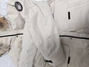 京东京造进口极寒95鹅绒服羽绒服男外套女冬季新款中长款新年 燕麦卡 3XL 实拍图