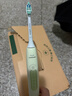 飞利浦（PHILIPS）【肖战推荐】声波电动牙刷钻石3系 年货节礼物 情人节情侣款送男生女友 微泡水流HX5161/05抹茶绿 实拍图
