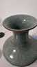 傲世景德镇陶瓷器仿古中式花瓶工艺品客厅摆件艺术品玄关博古架装饰品 仿古裂纹扁肚瓶+底座+证书 实拍图